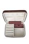 Zippered (Wooden Case) Large Size Jewelry, Travel and Jewelry Case, Box Rose (14X21 cm) - 3