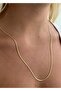 UNISEX 60 CM THIN FLAT ITALIAN CHAIN NECKLACE - 4