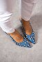 Troplu special production blue heeled women's shoes - 4
