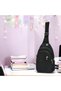 Daily Body Bag Crinkle Unisex Crossbody Bag with Headphone Outlet Waist Shoulder Bag - 7
