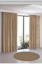 Beige Blackout Curtain - Luxury 1. Class Special Made Light-Proof Blackout Curtain, Milk Coffee Color - 4