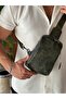 Men's Shoulder Bag Cross Chest and Backpack Body Bag Green Vegan Leather Etn-72-Y - 3