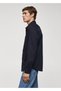 Slim fit yapılı pamuklu gömlek - 5