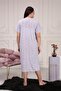 Mother, Hospital Nightgown, Short Sleeve, Oversized, Comfortable Fit, 2 Buttons - 3