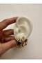 Gold Steel Tarnish Stainless Classic Hoop Women's Earrings - 4