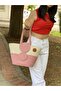 Straw Jute Look Handbag - Beach and Shoulder Bag