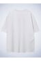 Happened Cats T-Shirt - White Printed Oversize Crew Neck Short Sleeve Loose - 2