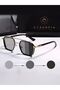 Sunglasses Men's UV400 Glass CE Certified Gold Black