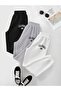 3-Piece California Usa Printed Sweatpants - Black Gray White Elastic Leg High Waist