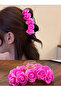 12 Cm Dark Pink Rose Latch Buckle