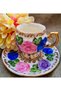 Diva Porcelain Hand Painting Set of 2 Cups - 3