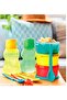 Green Eco Bottle 750 ml and Frog Bottle 350 ml - Set of 2 - 6