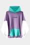 Lilac White Turquoise Color Hooded Hoodie Sweatshirt