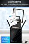 Decorative 2-Piece Cube Set Black Metal Wall Shelf Bookshelf Planter Wooden Table 15 Kg Load Capacity - 8