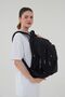Unisex Crinkle Water-Repellent Fabric Middle School High School University Backpack, School Bag, Keychain Gift