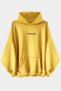 Yellow Oversize Hooded Hoodie Sweatshirt