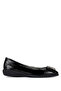 Women's Genuine Leather Black Patent Leather Ballet Shoes