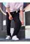 New Season Comfortable Fit Flexible Fabric Baggy Pants with Elastic Waist - 5