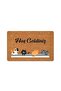 Welcome! Themed Cat Decorative Outdoor and Indoor Doormat, Washable Dust Collector