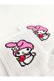 Unisex Hello Kitty My Melody Socks Colorful Patterned White College Socks - 3