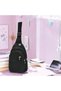 Daily Body Bag Crinkle Unisex Crossbody Bag with Headphone Outlet Waist Shoulder Bag - 2