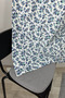 Kitchen Curtain with Dense Pleats 1/3 Crispy Floral (Blue) Patterned Colorful Rustic Short Background Curtain - 5