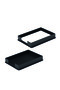 12 Piece Dora Desk Mat Set - Black Full Set (with Silver Accessories) - 4