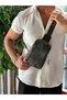 Men's Shoulder Bag Cross Chest and Backpack Body Bag Green Vegan Leather Etn-72-Y - 7