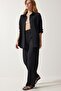 Comfortable Knitted Shirt and Pants Set Black Lkh0001 - 2