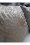 2 Pillow Covers/40X40Cm/Mink with Glitter Gold Embroidery on Top/Velvet on the Back. - 2