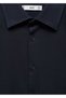 Slim fit yapılı pamuklu gömlek - 7