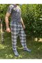 Men's Pocketless Elastic Waist Pajama Bottoms Anthracite Square - 3