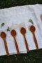 Tea Spoon Wooden Spoon Wooden Tea Sugar Spoon Set of 4 Olive Wood Handmade Breakfast Set - 2