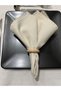 6 Stain Resistant Lace Detailed Serving Napkins - 37x37cm - 6