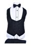 Black Lapel 8 Piece Kids Tuxedo Suit - 8