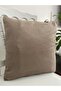 Brown Leather Throw Pillow Cover - 2