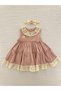 MUSLIN FISTO COLLAR BANDANED BABY GIRL DRESS - 3
