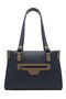 3 Compartment Navy Blue-mink Women's Shoulder Bag 456 - 2