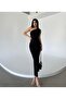 Women's One Shoulder Gathered Midi Dress - 3