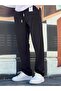 New Season Comfortable Fit Flexible Fabric Baggy Pants with Elastic Waist