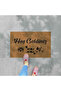 Welcome Written on It Themed Cat Decorative Door Mat for Outside and Inside Washable Dust Catcher - 2