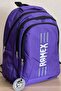 Unisex Purple Large Size Water Repellent Fabric Laptop School Bag Travel Backpack 16 Inch 21 Lt 45X30Cm