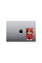 Cool Teddy Bear with Red Coat Sticker Car, Motorcycle, Helmet, Laptop, Glass Sticker 14X12 cm - 4
