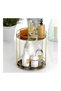 Tekno Tel Eg-213 - Two Tier Bathroom Accessory, Gold Presentation Shelf
