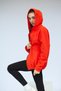 Women's Men's Zippered Hooded Orange Color Fleece - 3