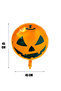 Halloween Smiling Pumpkin Round Foil Balloon 45 cm - 2