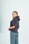 Women's Fleece Short Sleeve Hooded Sweatshirt - 6