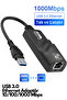 محول إيثرنت USB 3.0 محول جيجابت يدعم السرعة العالية 10/100/1000 ميجابت في الثانية