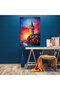 Galata Tower Canvas Painting - Galata Tower Canvas Painting, Colorful Sky, Wall Painting - 3