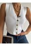 Women's Buttoned Knitwear Vest
